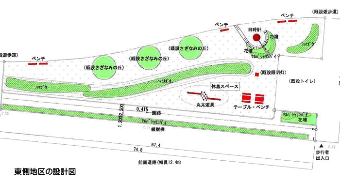 新潟県 相川土木事務所
窪田海岸緑地・修景施設実施設計イメージ