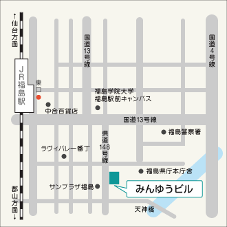 福島事務所の地図
