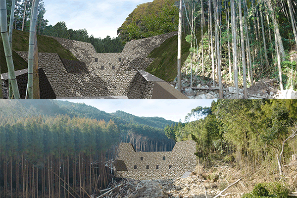 蛇ノ谷川・シュリケン谷川地区砂防堰堤設計業務
