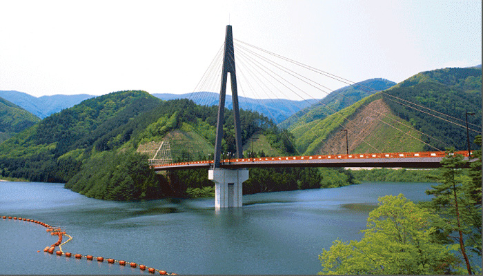 岩手県 日向ダム建設事務所
日向ダム5号橋（ふれあい大橋）詳細設計イメージ