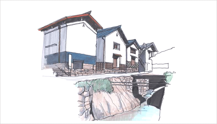 福島県 県中建設事務所
三春町等都市計画道路まちおこし計画イメージ