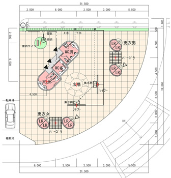 新潟県　佐渡地域振興局
真野長石海岸利便施設基本設計業務イメージ