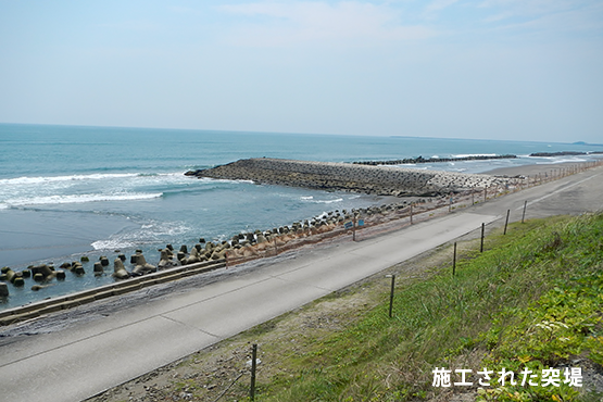 九州地方整備局　宮崎河川国道事務所
宮崎海岸侵食対策効果・影響分析及び対応検討業務（突堤設計）イメージ