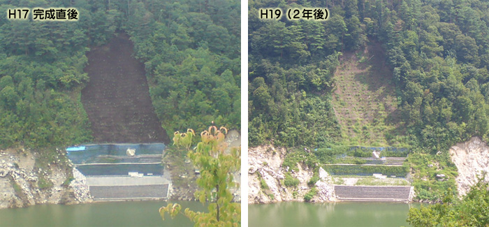 中部地方整備局 小里川管理所
平成17年度 小里川ダム貯水池法面対策測量設計業務委託イメージ