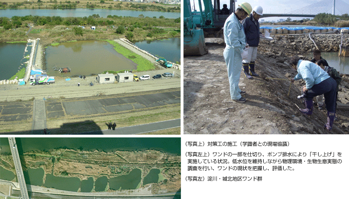 近畿地方整備局 淀川河川事務所
淀川・城北地区ワンドの現状把握・評価と環境改善対策工の検討および施工イメージ