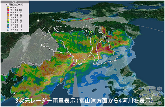 北陸地方整備局　富山河川国道事務所
平成２４年度　洪水予測システム等改良検討業務イメージ