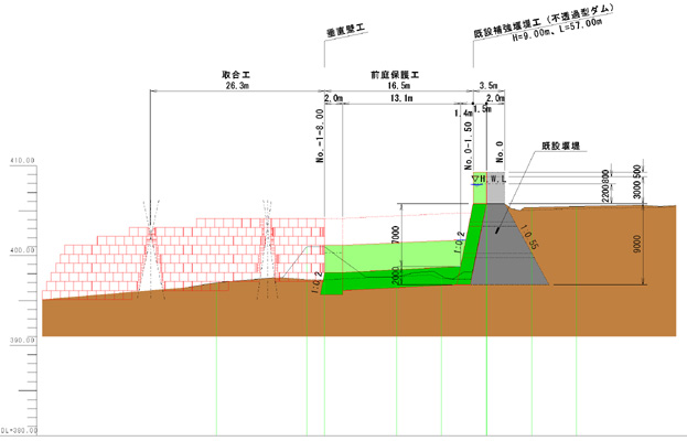 近畿地方整備局 六甲砂防事務所
水晶山第三堰堤補強詳細設計業務イメージ