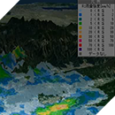 三次元レーダ雨量ビューワー