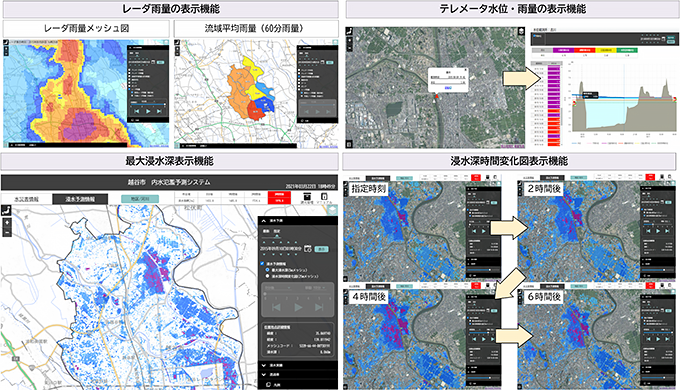 埼玉県 越谷市
内水ハザードマップ作成支援業務委託イメージ