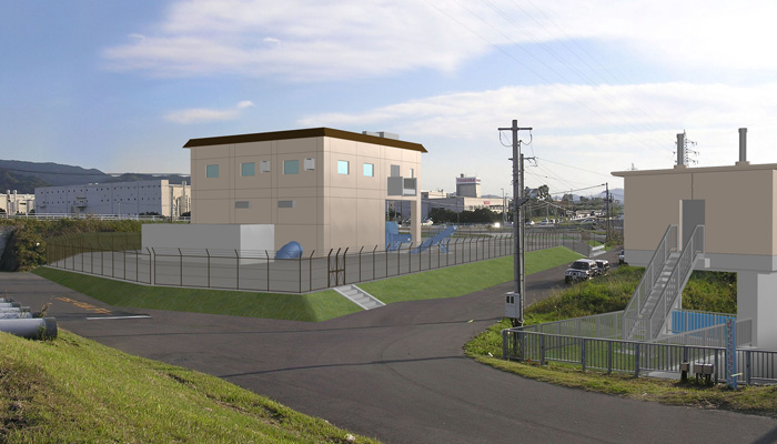 九州地方整備局　大分河川国道事務所
平成１７年度　北鼻川排水機場詳細設計業務イメージ