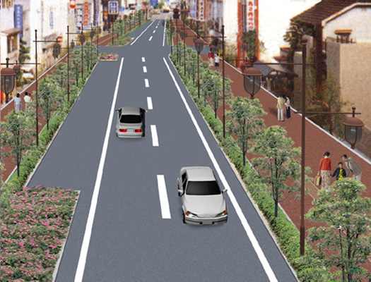 四国地方整備局 大洲河川国道事務所
自動車専用道路に並行する現国道再整備業務委託イメージ