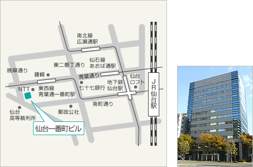 東北支社の地図