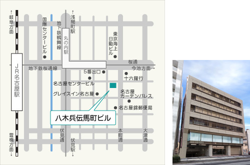 中部支社の地図