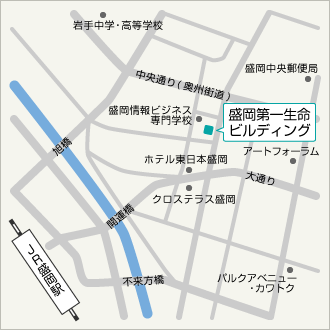 岩手事務所の地図