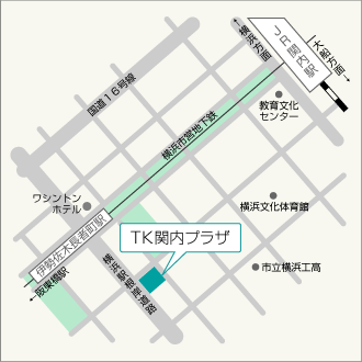 神奈川事務所の地図