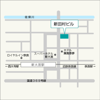 奈良事務所の地図