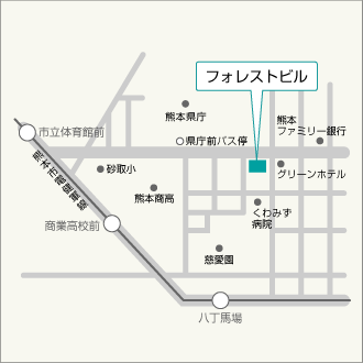 熊本事務所の地図