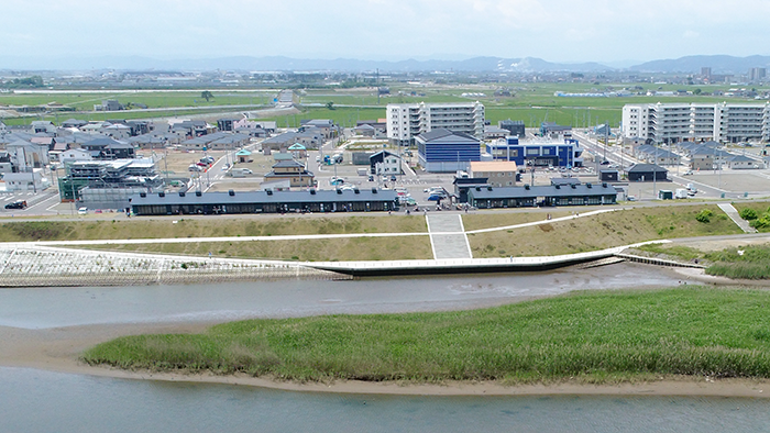 閖上地区かわまちづくり全景